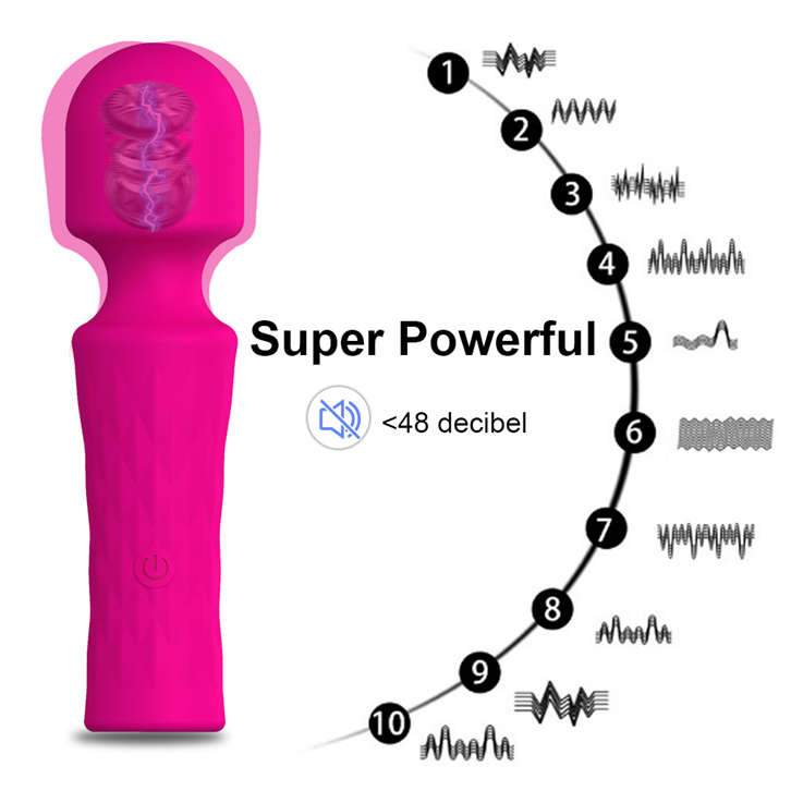 10 Modes Powerful Mini AV Vibrator Magic Wand For Women Clitoris Stimulator Female Masturbator Goods Sex Toys For Adults 18 AA070