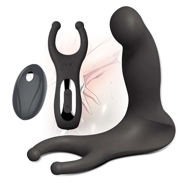 Male anal Prostate Massager 10 frequency vibration with remote control Vibrator dig Anal Plug Vibrator Anal Plug AQ070