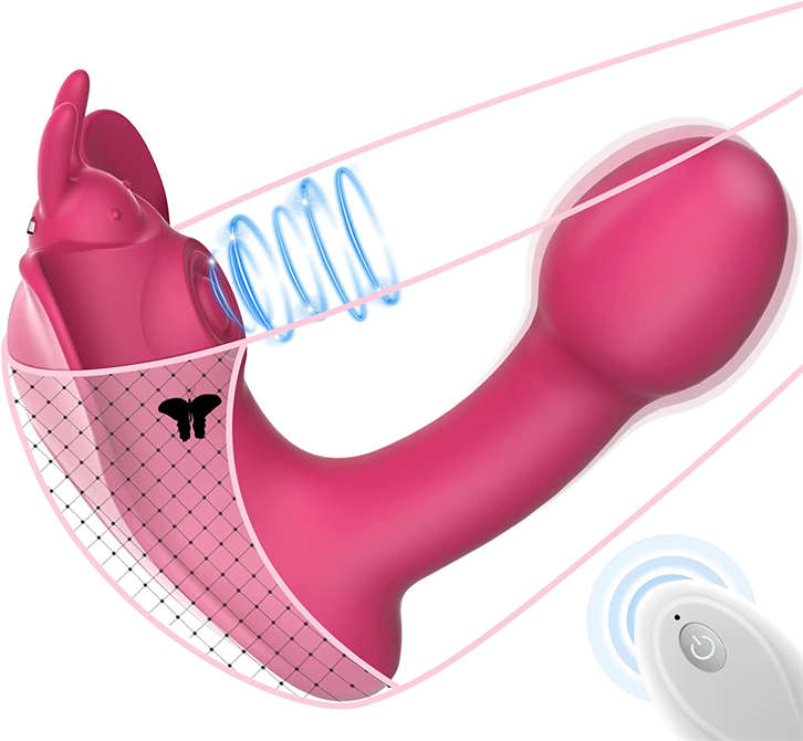 Dual-Action G Spot with Mini Vibrator Bullet - Boefous, Clitoral