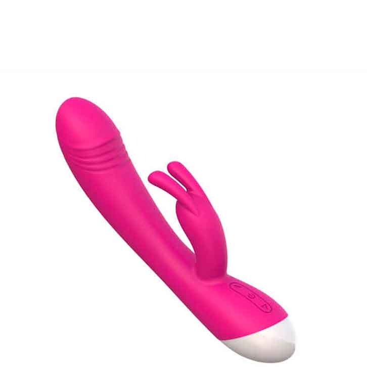 Rabbit silicone vibrator with dual motors AV021