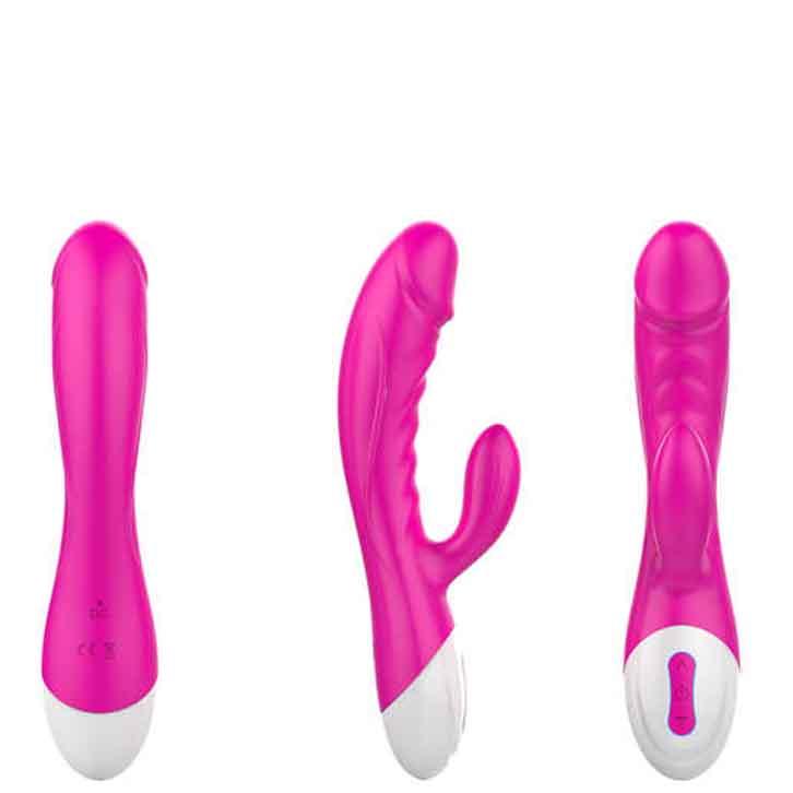 Classical Silicone vibrators for female with 2 motors AV033