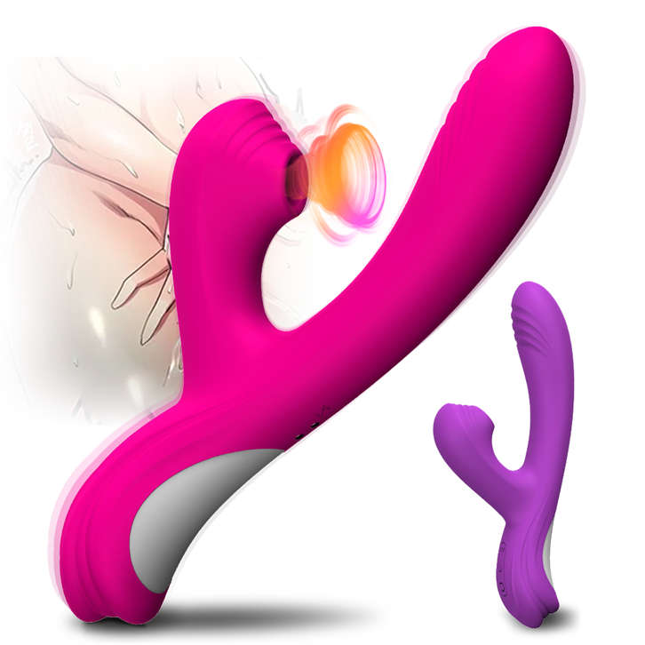 Powerful G Spot Suck Vibrators for Women 2 in 1 Flap Clitoris Stimulator Vagina Massage Rabbit Vibrator Sex Toys for Women Adult AV152