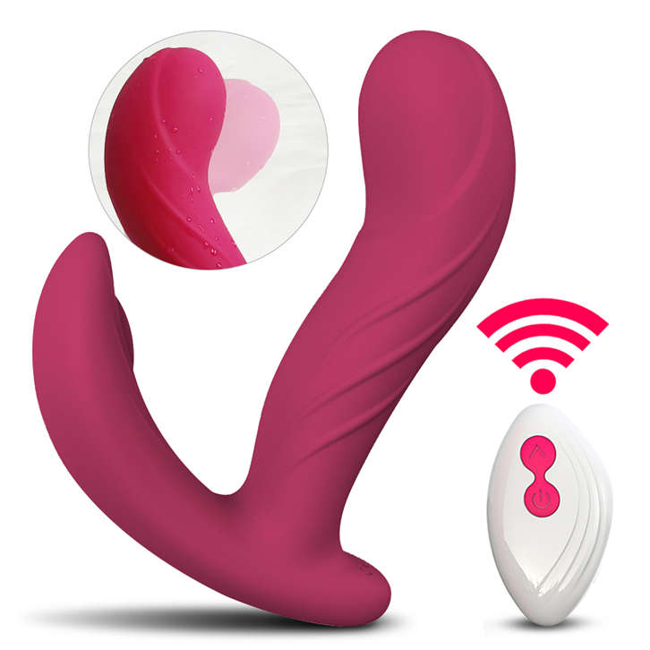 Three Motors wiggling Vibrating Sex Anal Plug Wireless Remote Adult Toys Prostate Massage Toys for male and female AE040